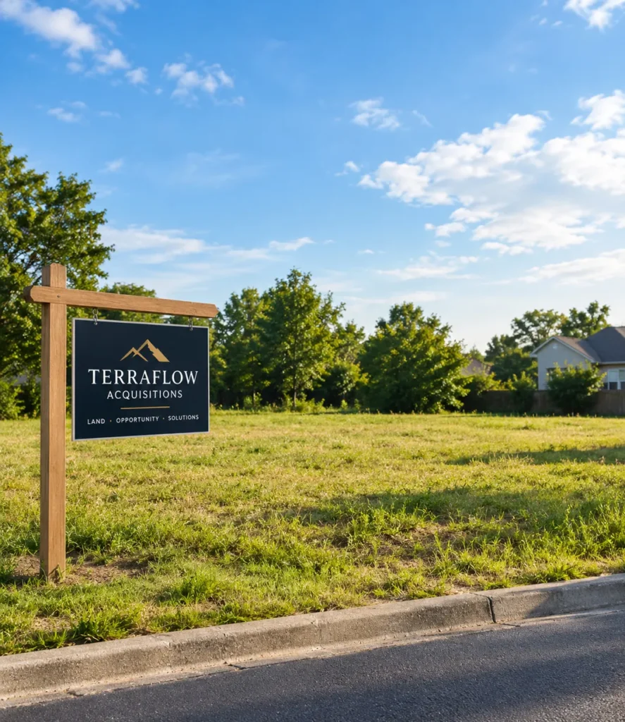 Vacant infill lot representing TerraFlow Acquisitions’ straightforward land-selling process